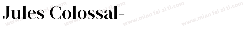 Jules Colossal字体转换